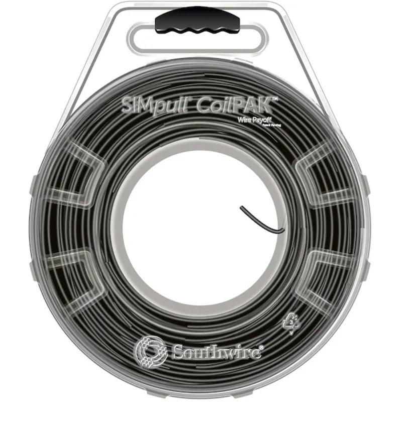 12 THHN/THWN-2 SOL Copper, Black, 1000' CoilPak