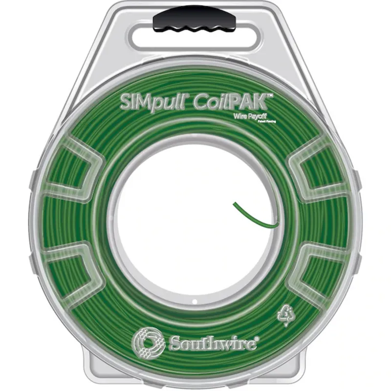14 THHN/THWN-2 SOL Copper, Green, 2500' CoilPak