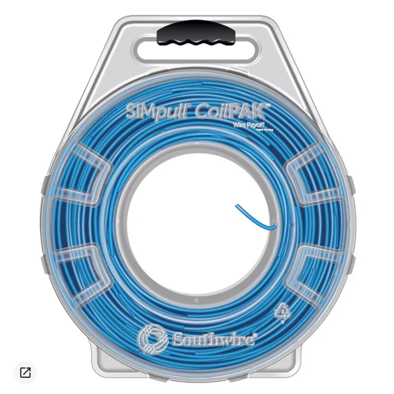 12 THHN/THWN-2 STR Copper, Blue, 1000' CoilPak