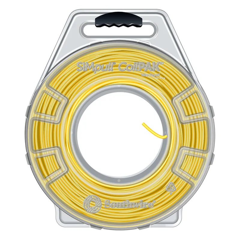 12 THHN/THWN-2 STR Copper, Yellow, 1000' CoilPak