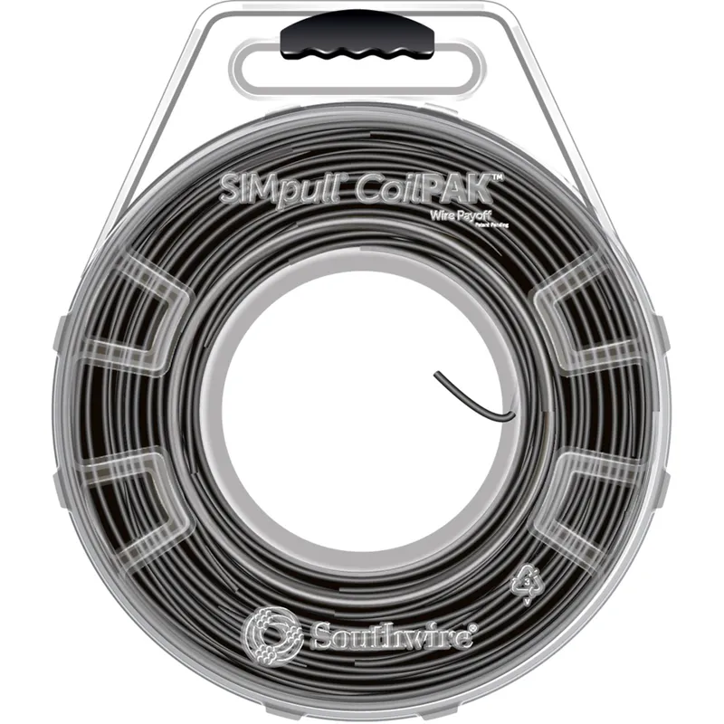12 THHN/THWN-2 STR Copper, Black, 1000' CoilPak