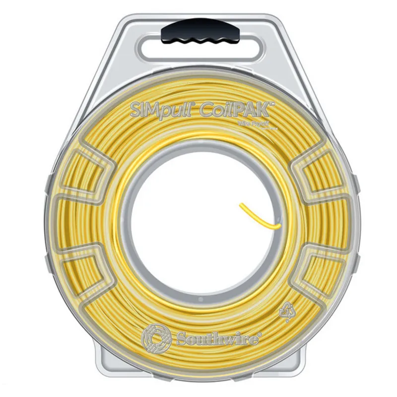 12 THHN/THWN-2 STR Copper, Yellow, 2000' CoilPak