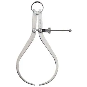 L.S. Starrett 50365 79 Series Outside Caliper, 4 in, Yankee Spring, Quick Spring Nut, Flat Leg