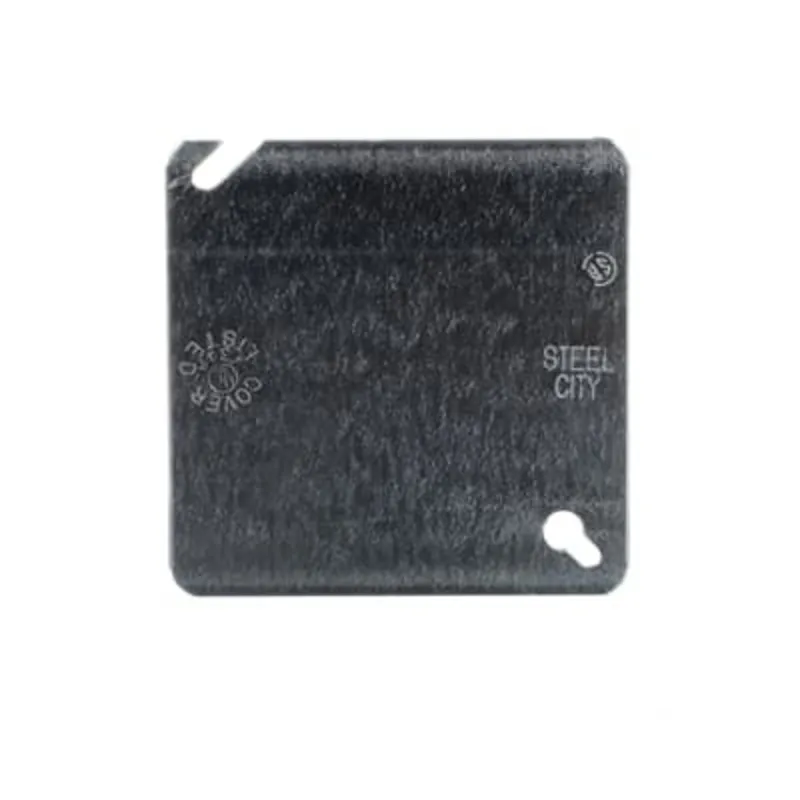 4" Square Cover, Flat, Blank
