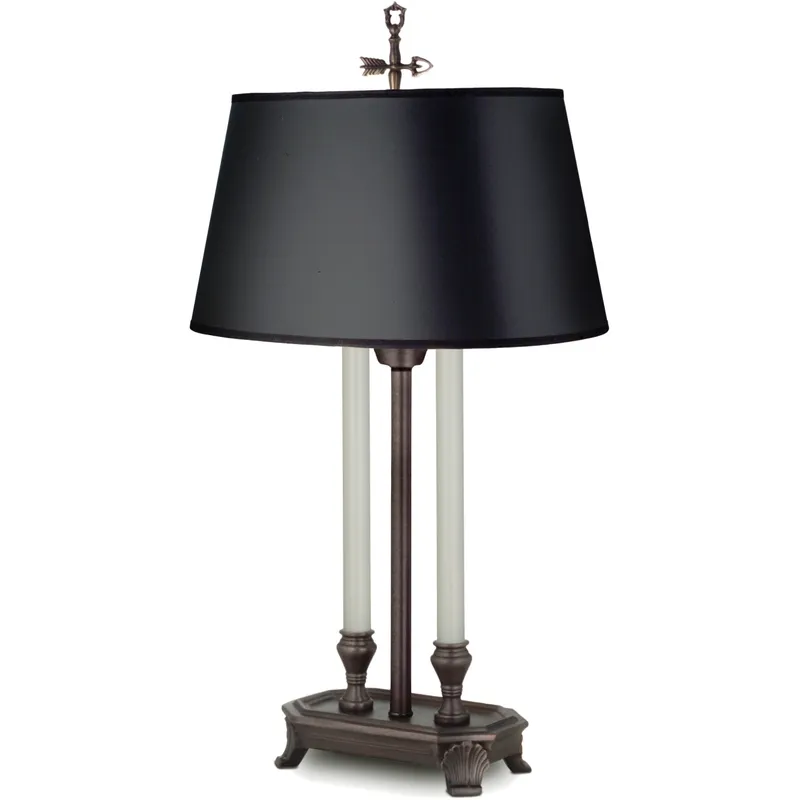 Ellie 28 inch 150 watt Antique Old Bronze Desk Lamp Portable Light