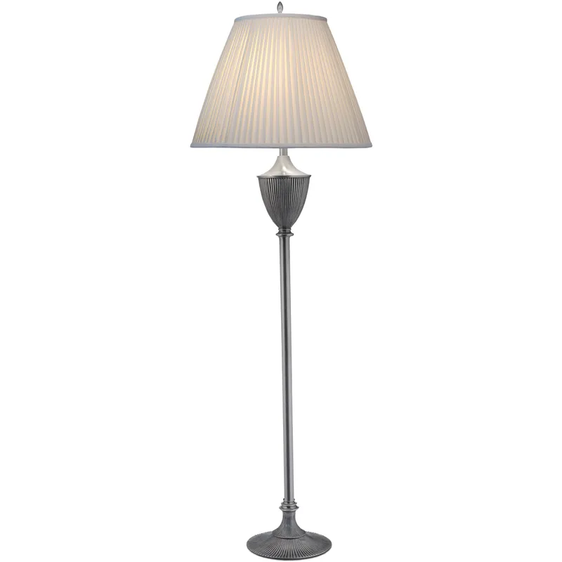 Ellie 65 inch 150 watt Pewter Floor Lamp Portable Light