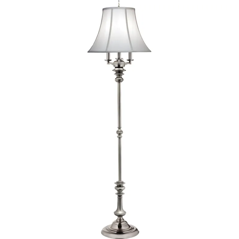 Ellie 65 inch 150 watt Antique Nickel Floor Lamp Portable Light