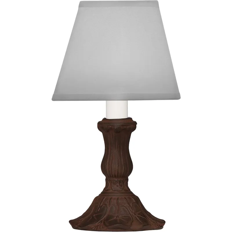 Ellie 9.5 inch Rust Candle Lamp Portable Light