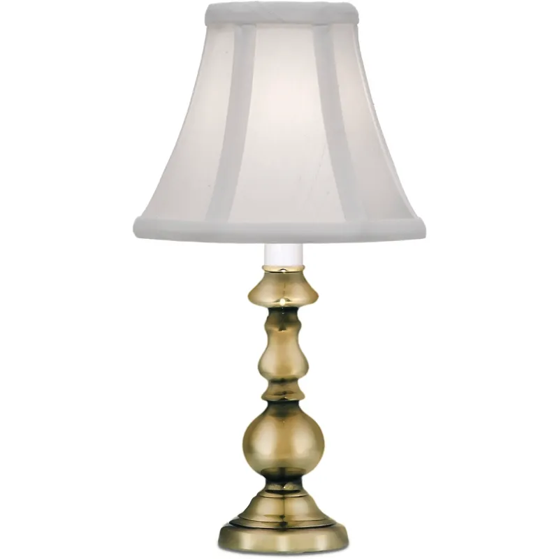 Ellie 11.5 inch 40 watt Burnished Brass Candle Lamp Portable Light