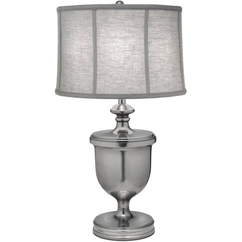Ellie 31 inch 150 watt Antique Nickel Table Lamp Portable Light