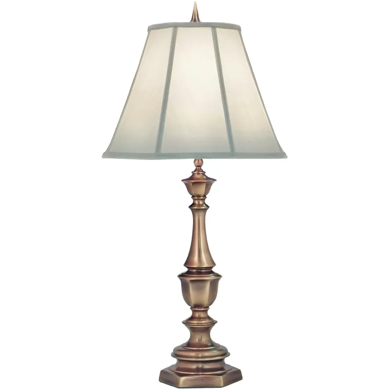 Ellie 33 inch 150 watt Antique Brass Table Lamp Portable Light
