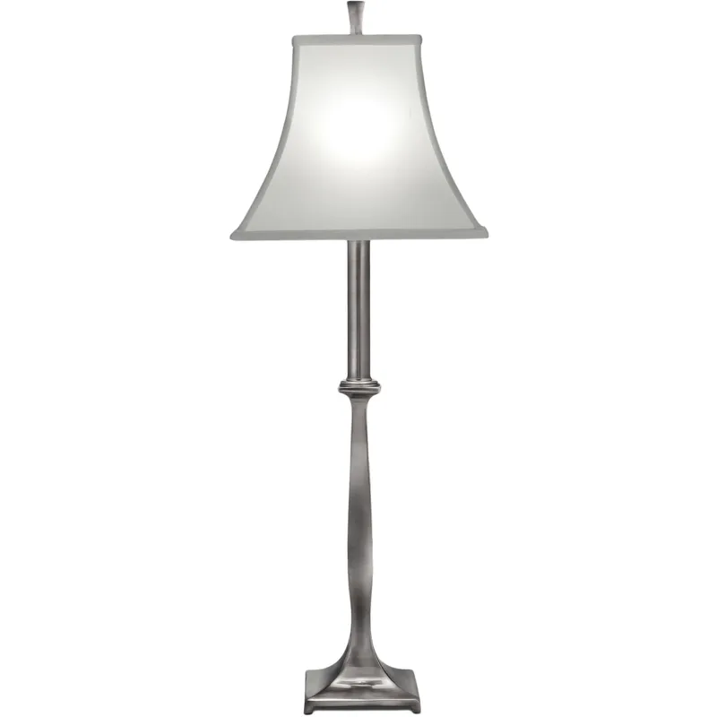 Ellie 29 inch 150 watt Antique Nickel Buffet Lamp Portable Light, Square