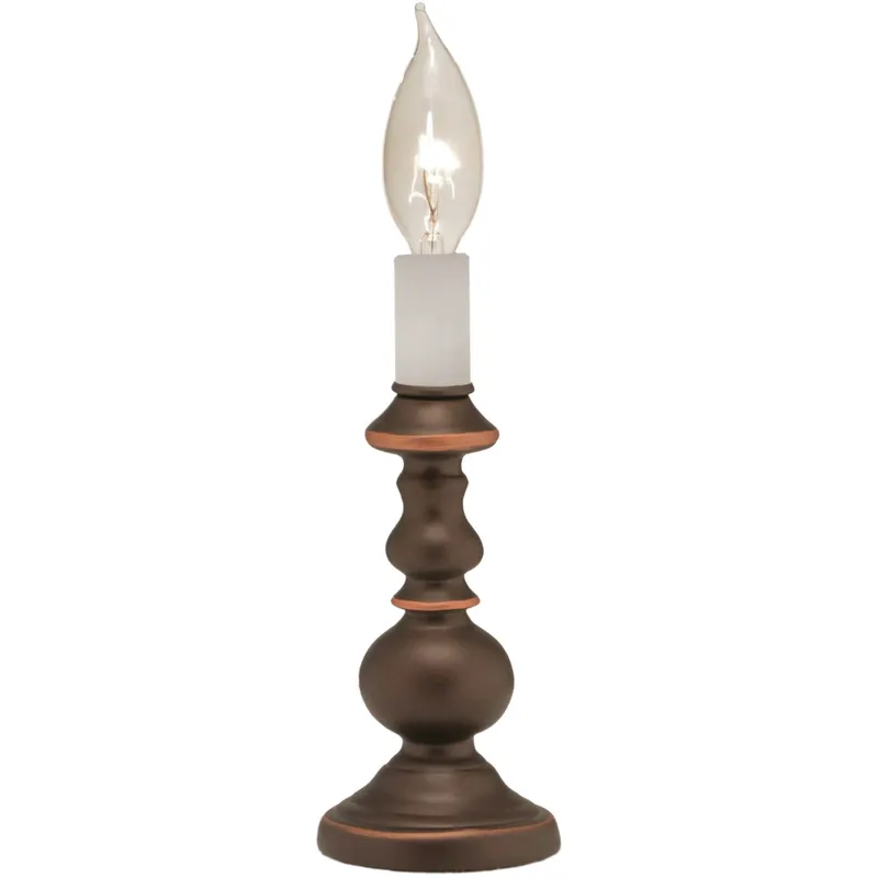 Ellie 8 inch 40 watt Oxidized Bronze Candle Lamp Portable Light