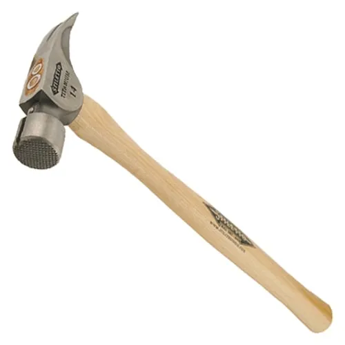 Stiletto 14 oz. Titanium "Titan" Framer (Milled Face-Straight Handle)