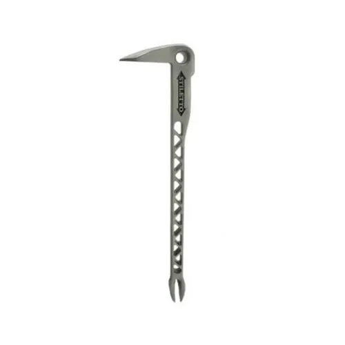 Stiletto 8 oz. 12" Titanium Clawbar Nail Puller with Dimpler