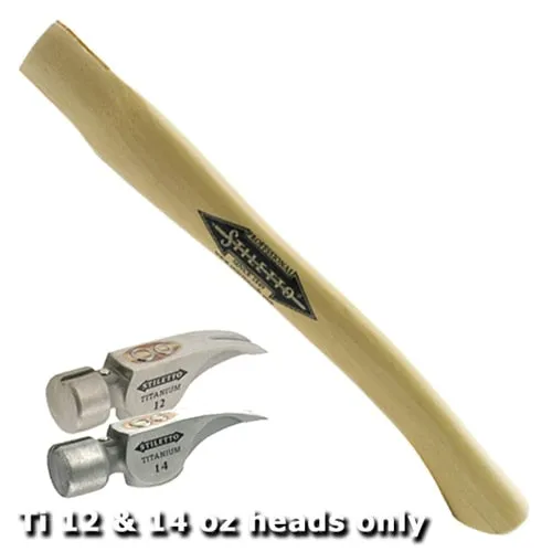 Stiletto 16" Curved Replacement Handle with Wedges (For 12, 14, 19, 21 oz.)