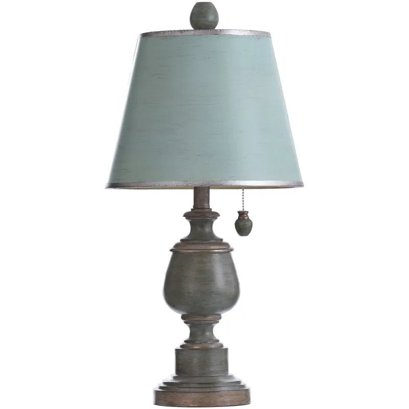 Signature 25 inch 60 watt Blue Table Lamp Portable Light