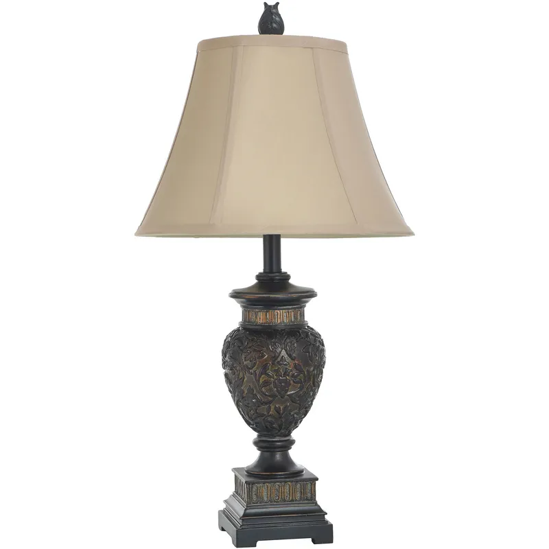 Signature 29 inch 100.00 watt Brown and Gold Table Lamp Portable Light
