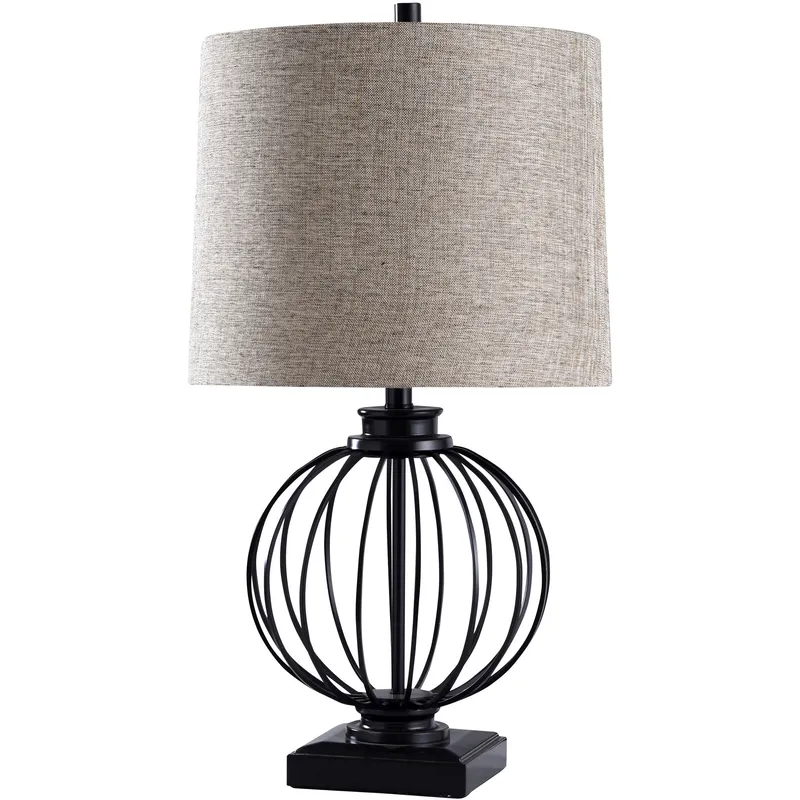 Audrey 27.5 inch 150 watt Black Table Lamp Portable Light