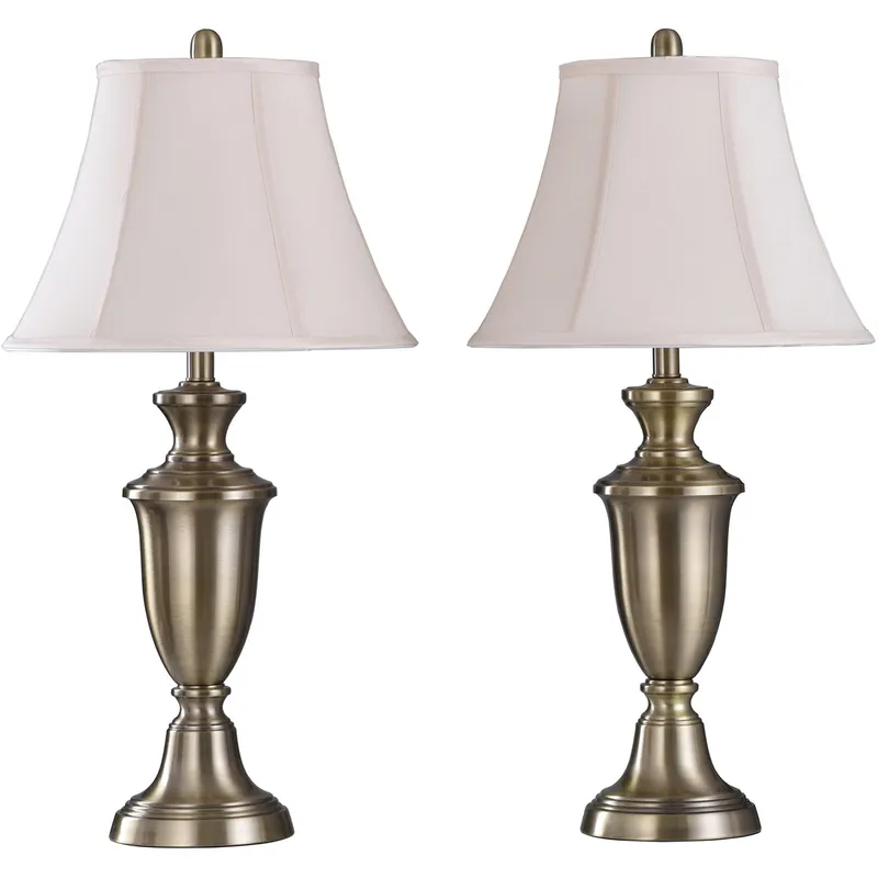 Signature 30.5 inch 150.00 watt Antique Brass Table Lamp Portable Light