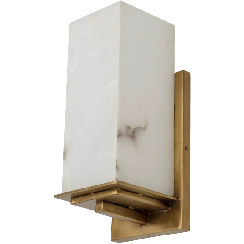 Kinu LED 9 inch Natural / Antique Brass Sconce Wall Light