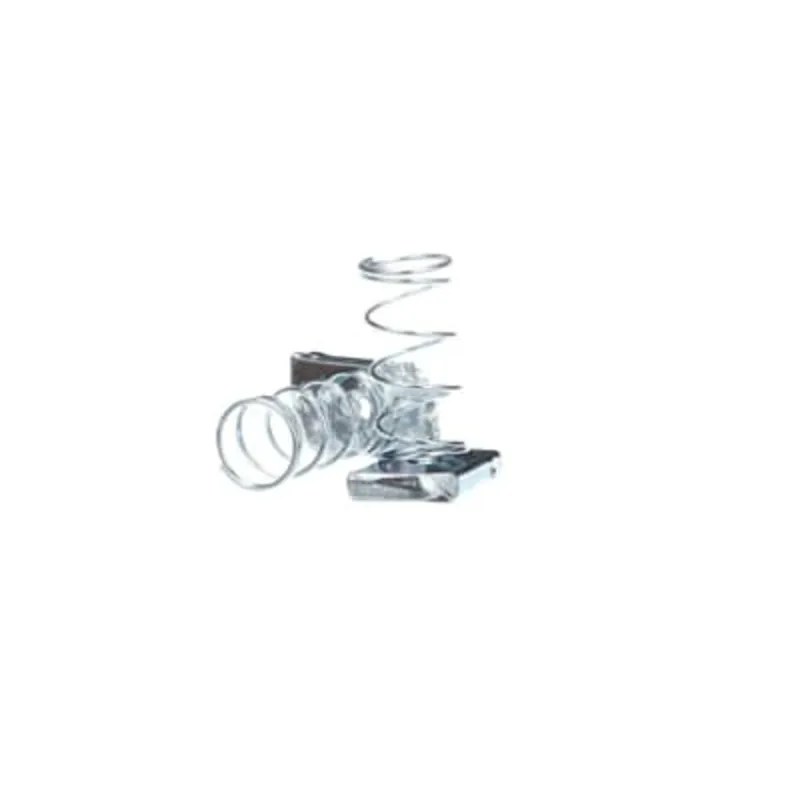Spring Nut, Size 1/4", Steel With Electro-Galvanized Finish