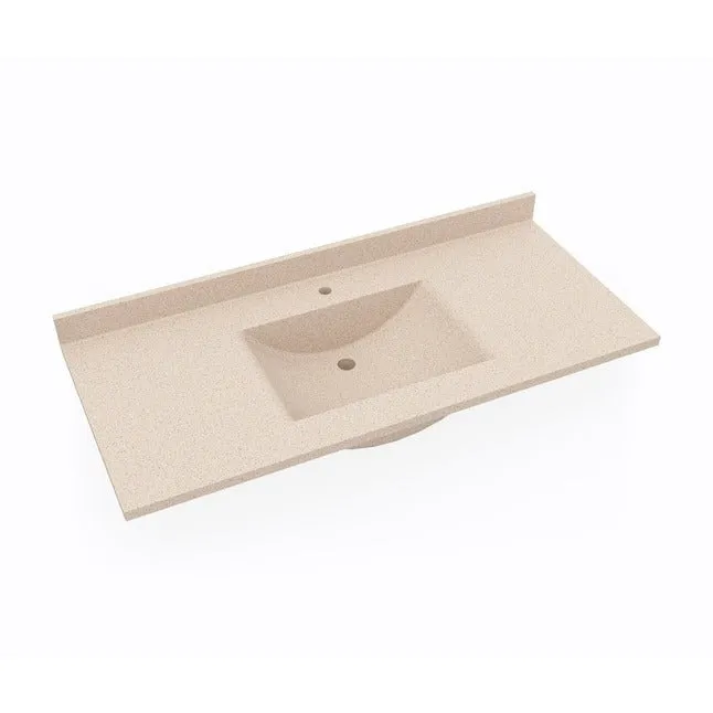 SWAN CV02249.040 Vanity Top 22 x 49 Bermuda Sand Contour