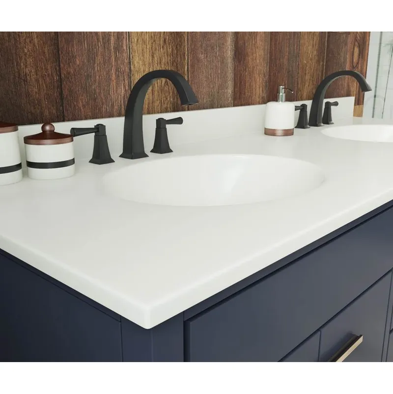 Swan VT022612B.018 Vanity Top 22X61 Dbl Bwl