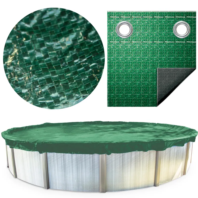 Swimline PCO1234 Hydrotools Supreme Guard Heavy Duty Winter Pool Cover 30 FT Round Green