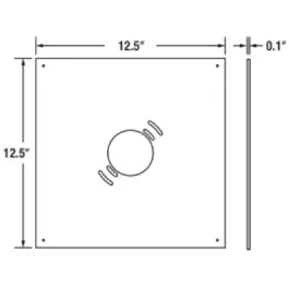 Sylvania 12.5" Mounting Plate - Bronze
