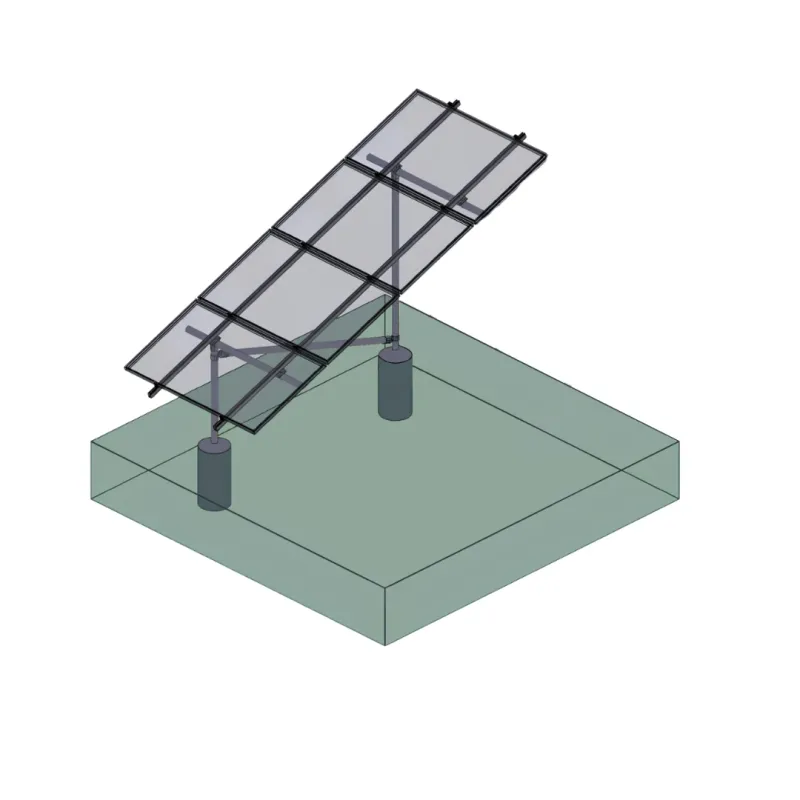 Tamarack Solar Ground Mount – Kit B-2IN – 4 Module – 2 Posts – 2-IN Pipe – 90804-A