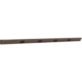 Task Lighting 60" Angled Power Strip - 4 Black Duplex Receptacles - Bronze