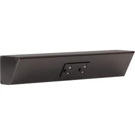 Task Lighting 12" Angled Power Strip - 1 Black Duplex Receptacle - Black