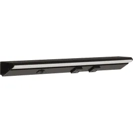 Task Lighting 18.5" Lighted Power Strip w/ Switch - 2 Black Single Receptacles - 4000K - 600 Lumens - 120V - Black