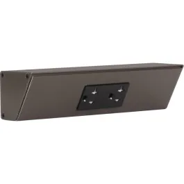 Task Lighting 9" Angled Power Strip - 1 Black Duplex Receptacle - Bronze