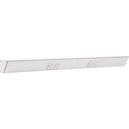 Task Lighting 30" Angled Power Strip - 2 White Duplex Receptacles - White