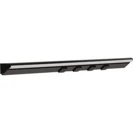 Task Lighting 24.5" 12W Lighted Power Strip - 4 Receptacles - 2700K - 1,200 Lumens - 12V - Black