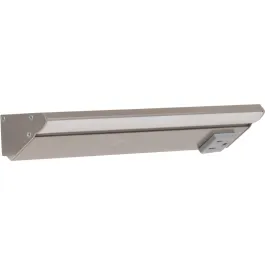 Task Lighting 10.5" 6W Lighted Power Strip - 1 Receptacle - 3000K - 300 Lumens - 12V - Satin Nickel