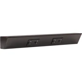 Task Lighting 18" Angled Power Strip - 2 Black Duplex Receptacles - Black