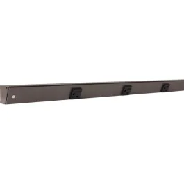 Task Lighting 42" Slim Profile Angled Power Strip - 5 Single Black Receptacles - Bronze