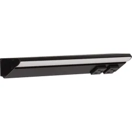 Task Lighting 12.5" 6W Lighted Power Strip - 2 Receptacles - 3000K - 600 Lumens - 12V - Black