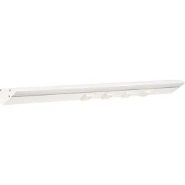 Task Lighting 24.5" 12W Lighted Power Strip - 4 Receptacles - 3000K - 1,200 Lumens - 12V - White