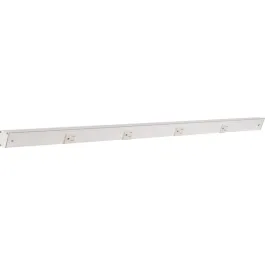 Task Lighting 36" Slim Profile Angled Power Strip - 4 Single White Receptacles - White