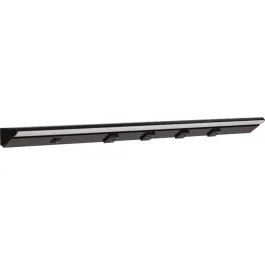 Task Lighting 30.5" Lighted Power Strip w/ Switch - 4 Black Single Receptacles - 2700K - 1,000 Lumens - 120V - Black