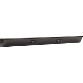Task Lighting 30" Angled Power Strip - 2 Black Duplex Receptacles - Black
