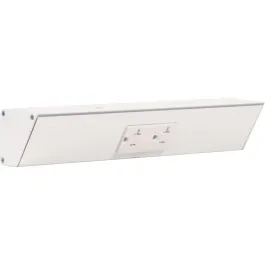 Task Lighting 12" Angled Power Strip - 1 White Duplex Receptacle - White