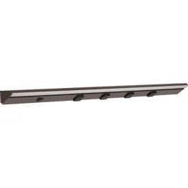 Task Lighting 30.5" Lighted Power Strip w/ Switch - 4 Black Single Receptacles - 2700K - 1,000 Lumens - 120V - Bronze