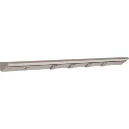Task Lighting 30.5" Lighted Power Strip w/ Switch - 4 Gray Single Receptacles - 5000K - 1,000 Lumens - 120V - Satin Nickel