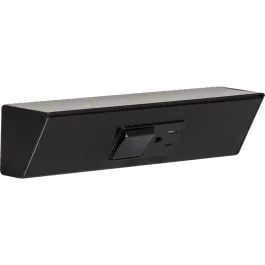 Task Lighting 9" Angled Power Strip - 1 Black Single Receptacle / Switch - Black