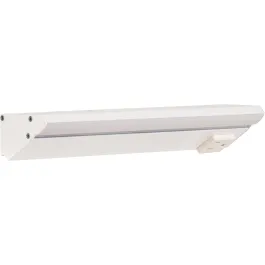 Task Lighting 10.5" 6W Lighted Power Strip - 1 Receptacle - 3000K - 300 Lumens - 12V - White